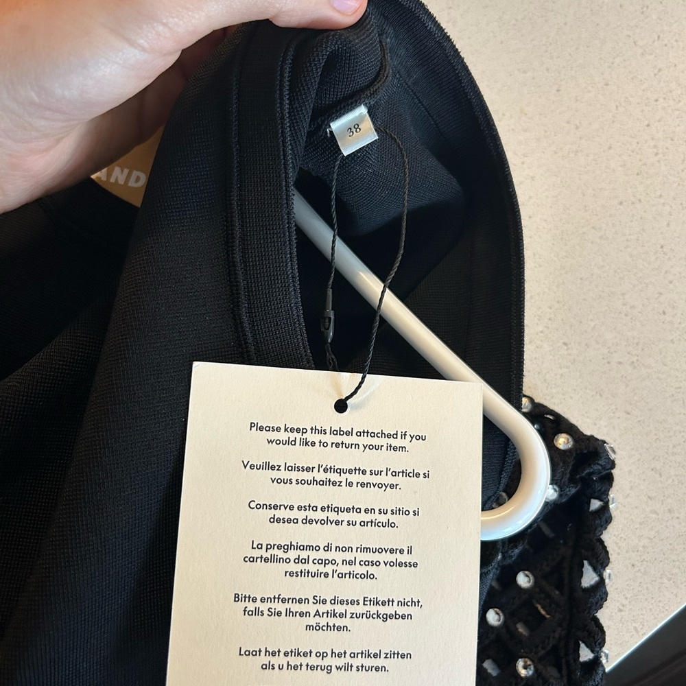 Sandro Elegant Black Knit Dress FR 38 / US M - Picture 8 of 8